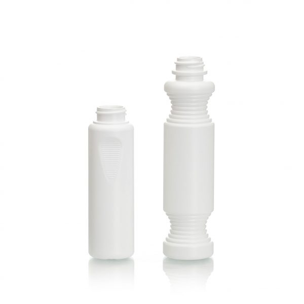 Bingo marker or pen bottle, white HDPE plastic