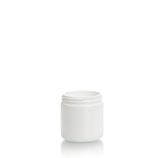 Plastic jar, HDPE, 118cc, 118ml, 4oz., 58-400 spi