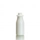 round plastic bottle for health and beauty, body cream and lotion