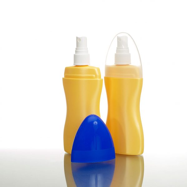 plastic spray bottle with overcap - Sunfish