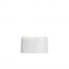 White rectangular plastic cap