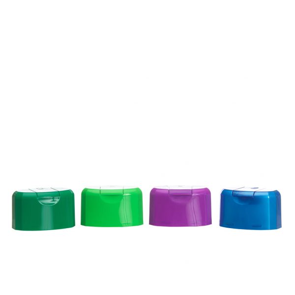 HSDU-style plastic caps in various colours