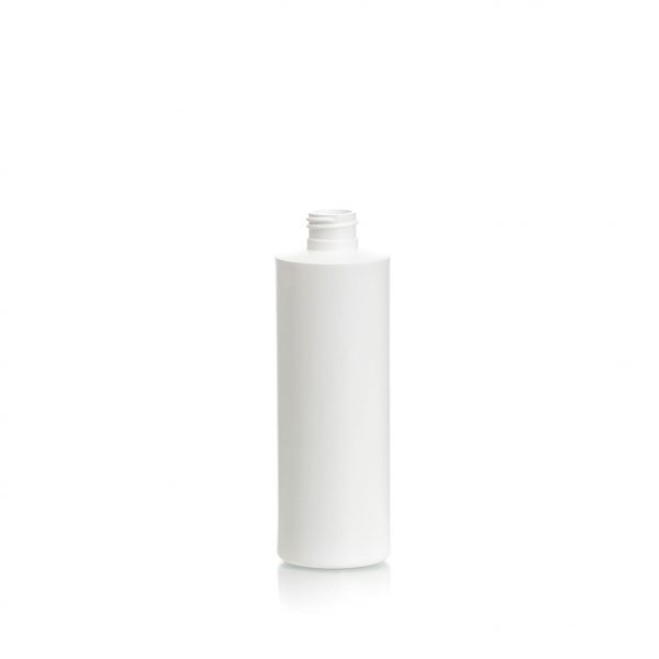 Cylinder bottle 360ml 12oz., HDPE