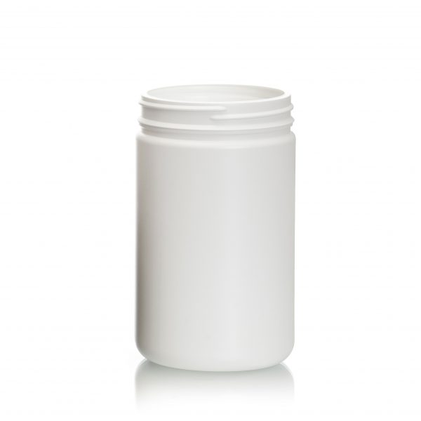 Plastic jar, HDPE, 750cc, 750ml, 25oz., 89-400 spi